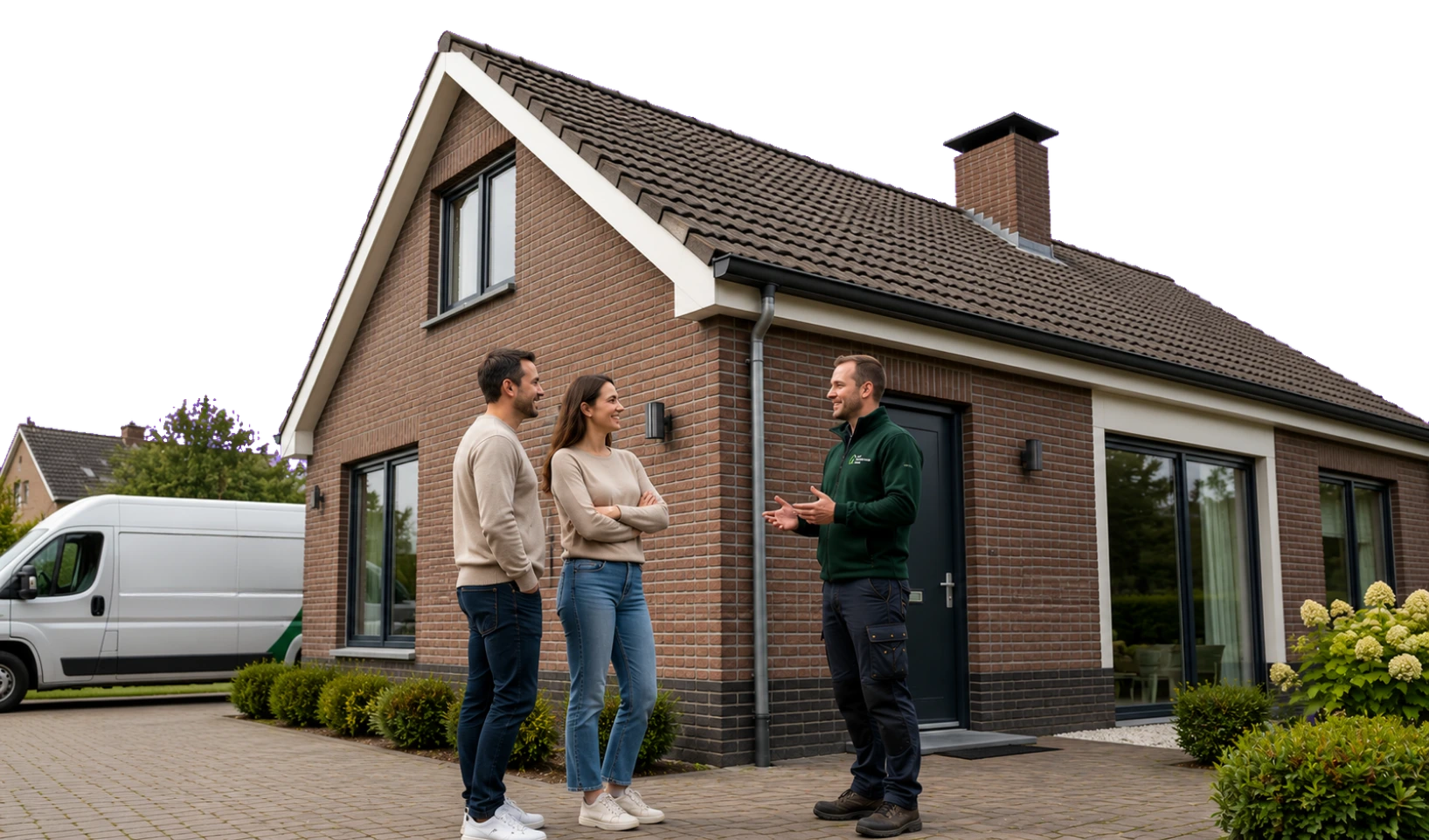 Adviseur van Het Verduurzaam Loket geeft verduurzamingsadvies aan huiseigenaren.